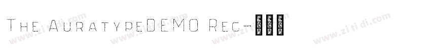 The AuratypeDEMO Reg字体转换